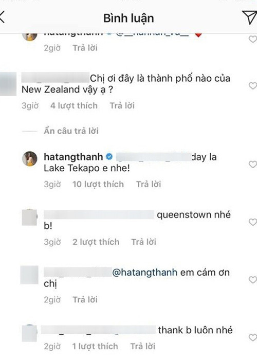 Sau khi bị fan trách móc, Hà Tăng âm thầm sửa sai bằng cách tích cực trả lời người hâm mộ hơn. Ảnh: Gia đình Việt Nam