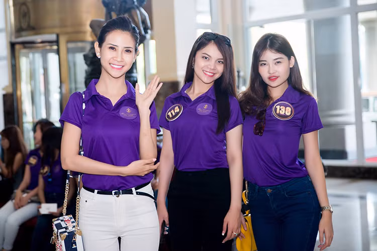 Ngân Anh không gây ồn ào khi tham gia Hoa khôi Du lịch Việt Nam 2017. Ảnh: Fanpage