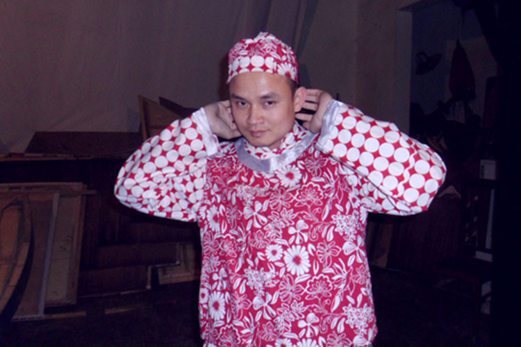 Xuân Nghĩa từng tham gia phim hài Tết "Tết Ơn giời! Vợ đây rồi", "Cưới ngay kẻo Tết", chương trình hài kịch "Nụ cười vàng", "Gala Tết vạn lộc". Ảnh: Gia đình Việt Nam