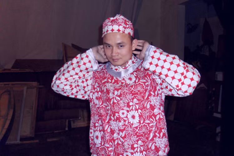 Xuân Nghĩa từng tham gia phim hài Tết "Tết Ơn giời! Vợ đây rồi", "Cưới ngay kẻo Tết", chương trình hài kịch "Nụ cười vàng", "Gala Tết vạn lộc". Ảnh: Gia đình Việt Nam