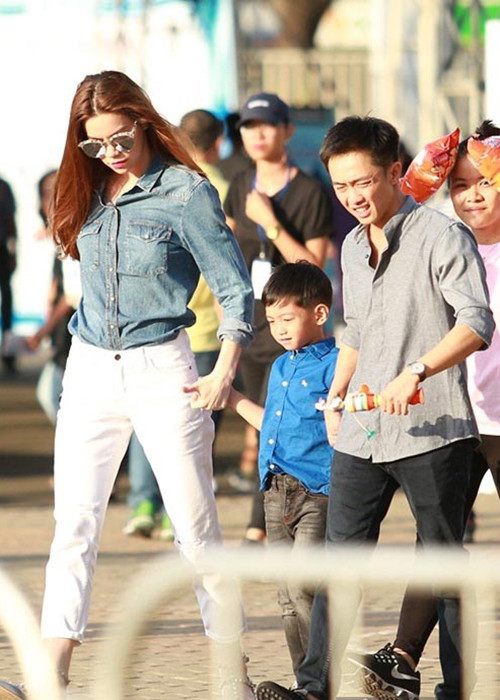 Ngoài Đàm Thu Trang và Hồ Ngọc Hà, mẹ của Cường Đô la chưa từng công khai xuất hiện bên các bóng hồng khác của con trai. Ảnh: Khám phá