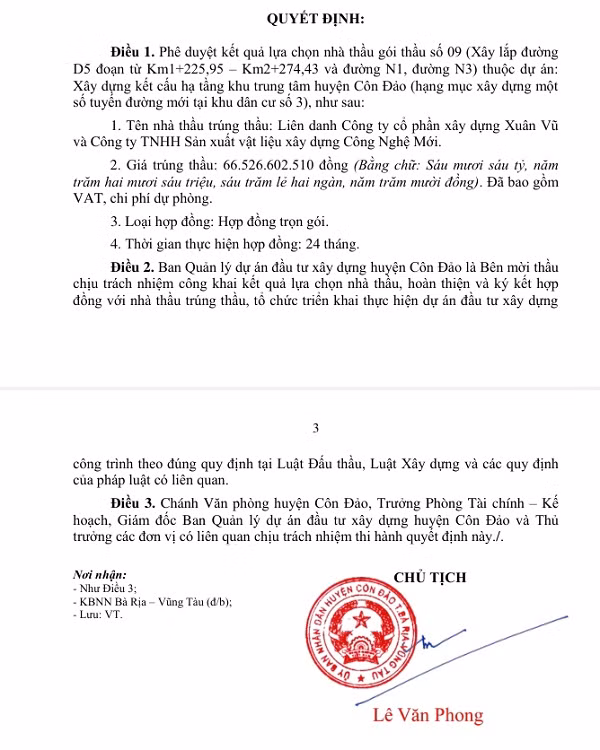 BR-VT: Cty Xuan Vu “doc quyen” trung goi thau 16 ty tai Con Dao?-Hinh-2