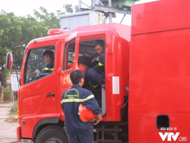 Lực lượng Cảnh sát PCCC túc trực tại khu phố cổ Hội An.