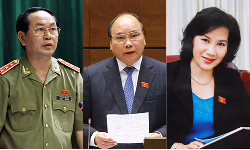 Xac nhan 3 ung vien Chu tich nuoc, Thu tuong, Chu tich Quoc hoi