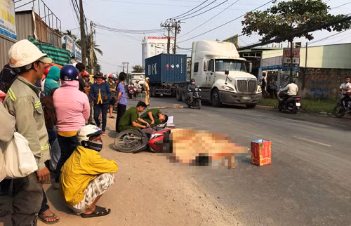 Can chet nguoi roi bo chay, tai xe container thot len cau bat ngo…