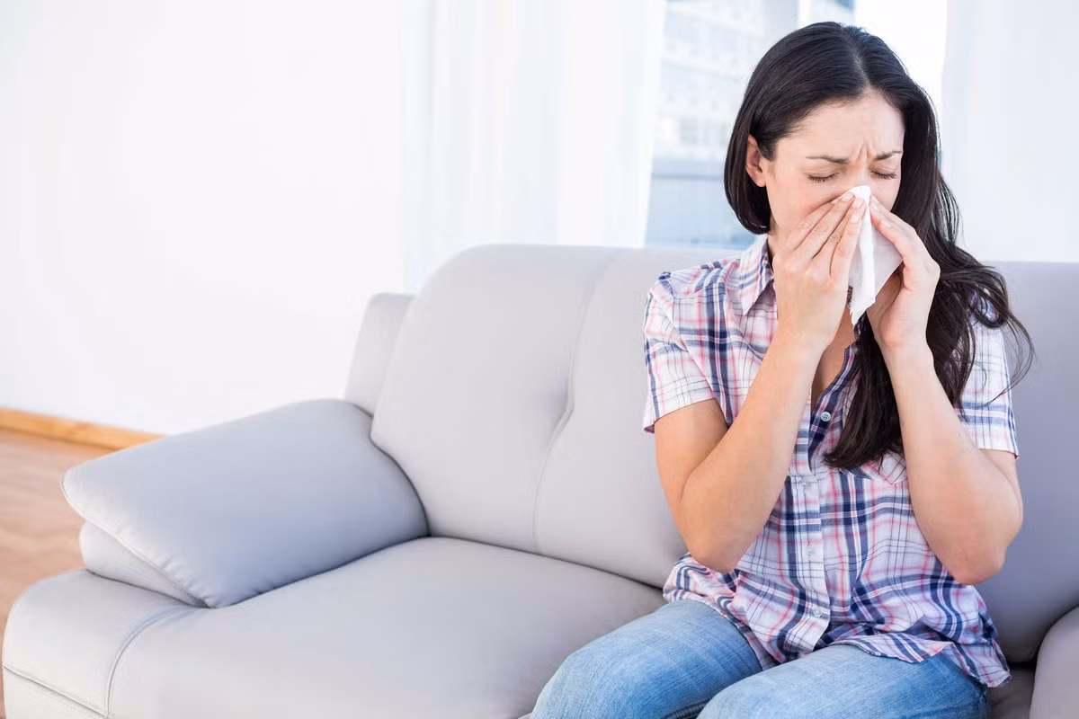 Ở mắt, mạt gây ngứa mắt, đỏ mắt, chảy nước mắt, châm chích trong mắt... Ở mũi, mạt gây ngứa mũi, chảy mũi, nghẹt mũi, hắt hơi hàng loạt. Đặc biệt, xác và phân mạt còn có thể gây hen phế quản (ho, rối loạn thở khi ngủ hoặc khi gắng sức, khò khè, thở rít...).