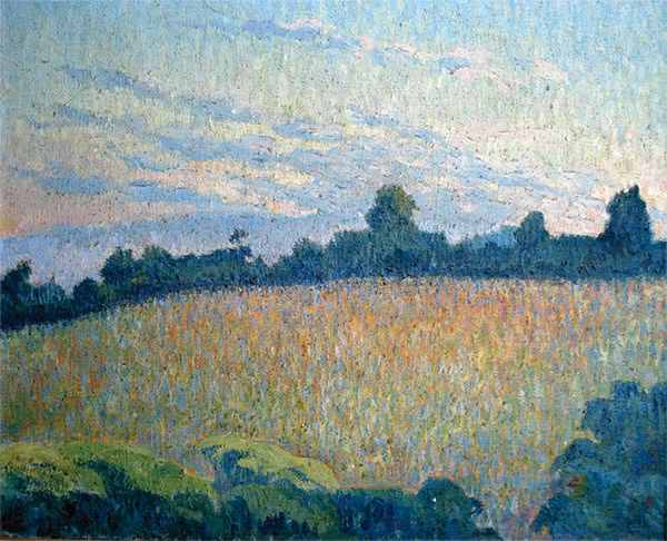 Vua Hàm Nghi vẽ tranh từ năm 1889 cho đến những năm cuối đời. Vào năm 1962, ngôi nhà của vua Hàm Nghi bị cháy sau một cuộc chiến ở Algeria. Trong vụ cháy này, nhiều tác phẩm của ông bị mất.