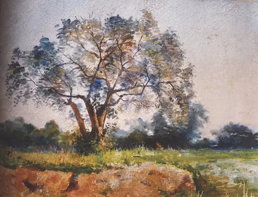 Vào năm 1926, vua Hàm Nghi lần đầu tổ chức cuộc triển lãm cá nhân với 38 bức tranh sơn dầu, 12 bức tranh pastels và 8 bức tượng.