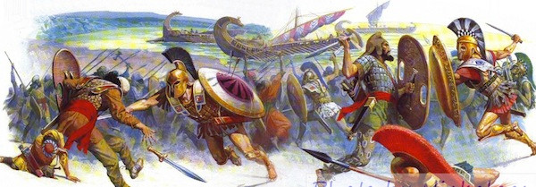 Trận Marathon huyền thoại là cuộc chiến cam go, ác liệt giữa quân đội Athens của Hy Lạp với quân đội Ba Tư. Trong trận chiến đó, chiến binh Hy Lạp chạy được quãng đường dài tới 42 km từ chiến trường đến Athens để báo tin chiến thắng.