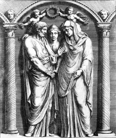 Phụ nữ và nam giới ở La Mã cổ đại dù không đồng ý các cuộc hôn nhân do bố mẹ sắp đặt nhưng cũng không thể làm trái. Nguyên do là bởi người bố là người có quyền lực nhất trong gia đình. Con cái không có quyền tự lựa chọn bạn đời.