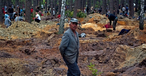 Vào tháng 9/2016, trong lúc đào giếng, một gia đình ở thành phố Rivne của Ukraine tình cờ phát hiện nhiều khối hổ phách bên dưới.