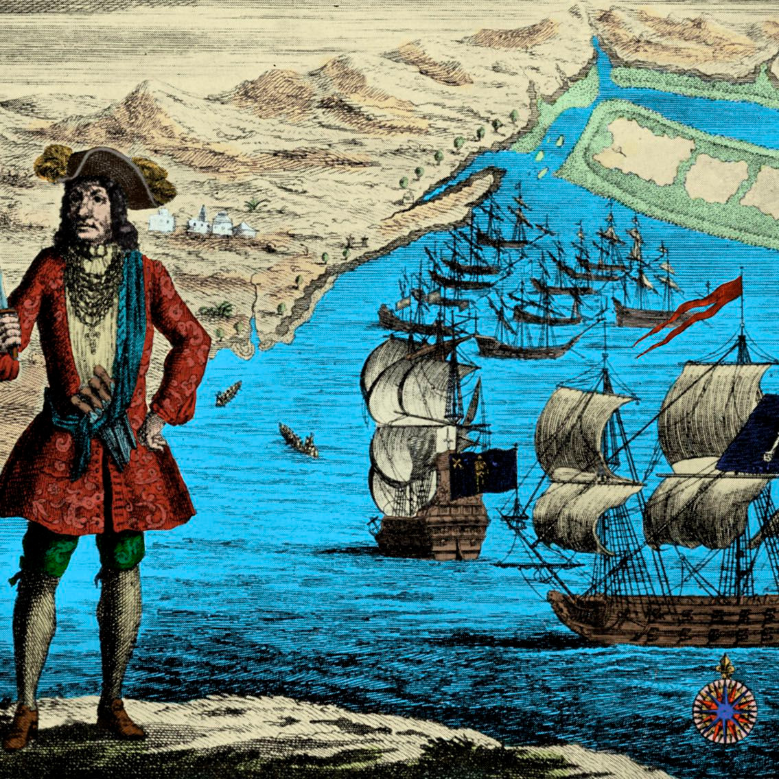 4. Hải tặc Bartholomew “Black Bart” Roberts sở hữu đội tàu Royal Fortune. Y cùng các hải tặc đánh chiếm được nhiều tàu thuyền rồi biến chúng thành tàu cướp biển.