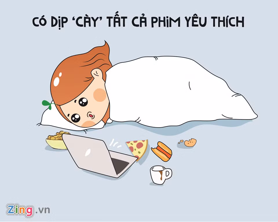 Với hội F.A, Noel trong mơ đơn giản chỉ là một buổi tối nằm chui trong chăn ấm đệm êm, đồ ăn ấm bụng và "cày" bộ phim yêu thích từ lâu nhưng chưa có thời gian xem.