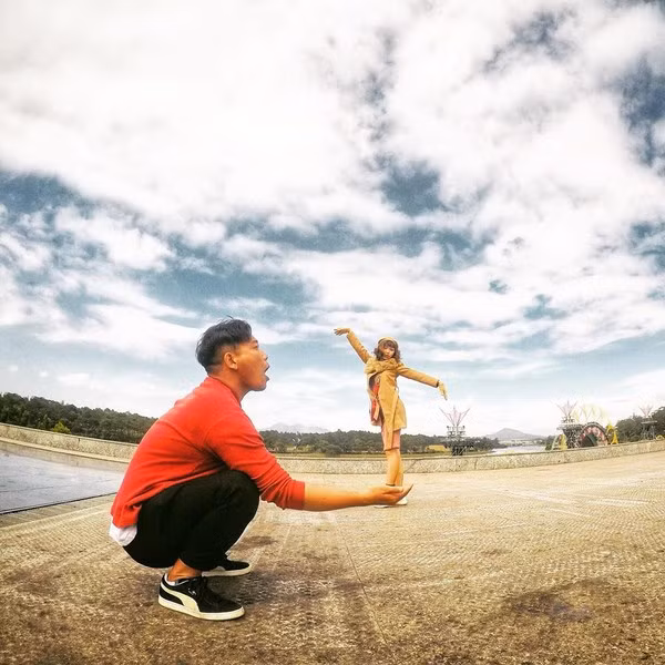 Anh chàng Gấu Mập chia sẻ, vì tính chất công việc phải di chuyển nhiều nên có thời điểm 3 tháng liên tiếp anh chàng đều có mặt tại Đà Lạt.