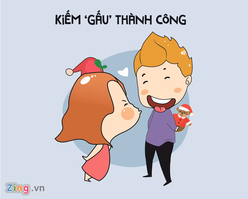 Noel có gấu với những "F.A kỳ cựu" phải gọi là thành công rất lớn của họ sau bao nỗ lực "thả thính" trên mạng và cả ngoài đời.