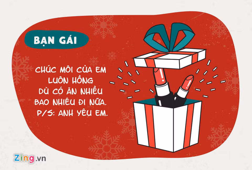 Một người bạn trai tâm lý là khi biết tặng son vào dịp lễ.