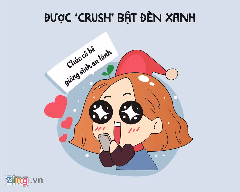 Với nhiều cô gái/chàng trai "độc thân vui tính", tin nhắn chúc Giáng sinh từ "crush" cũng đủ làm họ cười tủm tỉm suốt cả ngày. "Thánh F.A" nào muốn sớm thoát ế, lại không ngại "cầm cưa" cũng có thể nhân dịp Giáng sinh dùng cách này "bật đèn xanh" cho người mình thích.