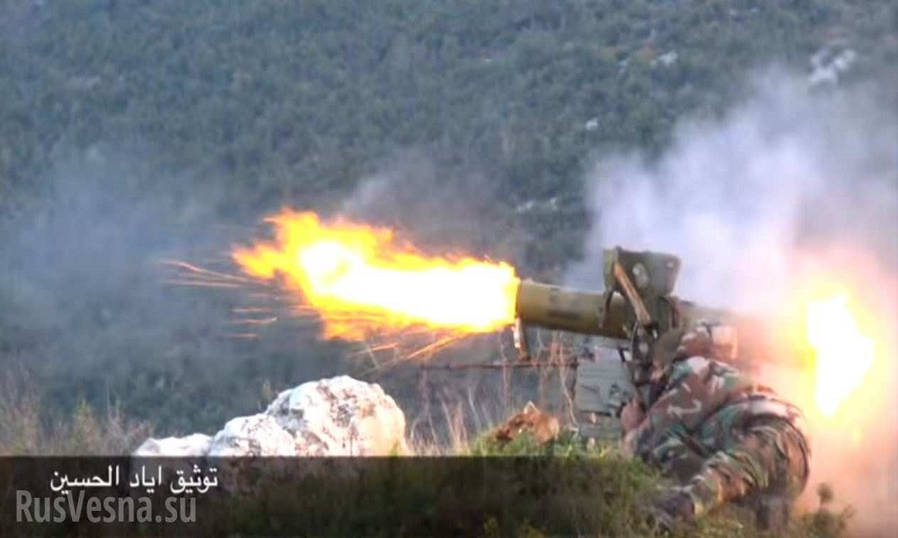 Hình thức tác chiến này mặc dù rất tốn kém nhưng thực sự rất hiệu quả, nhất là khi số lượng tên lửa chống tăng còn tồn kho của Quân đội Syria ước tính vẫn còn tới hàng ngàn quả nữa và đang được bổ sung thêm từ Nga. Nguồn ảnh: Sputnik.