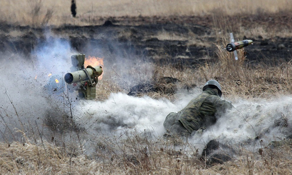 Bên cạnh việc chống thiết giáp, tên lửa chống tăng trên chiến trường Syria còn có một công dụng khó tin là mang ra bắn... bộ binh, lô cốt, công sự vững chắc từ cự ly ngoài tầm súng. Nguồn ảnh: Sputnik.