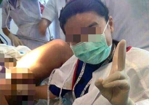 Choang voi nu bac si chup anh tu suong khi do de