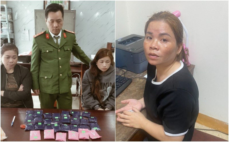 Nhóm “nữ quái” chuyên buôn bán hàng trắng ở Nghệ An sa lưới Nhom “nu quai” chuyen buon ban hang trang o Nghe An sa luoi