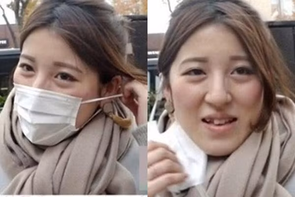 Sở hữu hàm răng không mấy thẳng hàng, cô gái trẻ lựa chọn khẩu trang là phụ kiện “tăng” sự tự tin tối ưu.