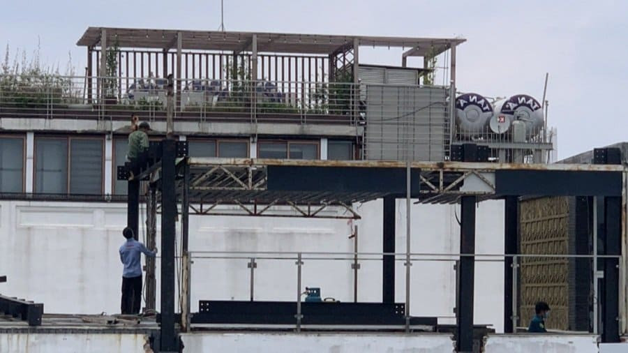 Ha Noi: Khach san Golden Lotus Luxury vi pham trat tu xay dung?-Hinh-2