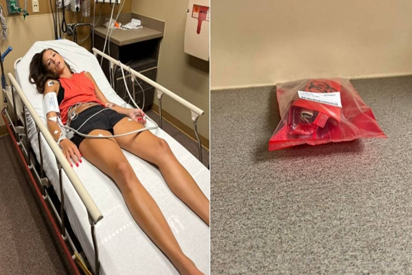 Nhat tien roi xuong dat, co gai gap chuyen kinh di