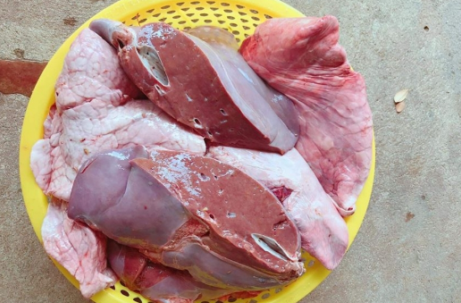 Bộ phận thứ ba là phổi bò. Nó được xem là bộ phận tích tụ nhiều độc tố nhất.