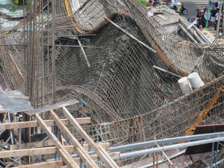 Hiện trường vụ tai nạn thảm khốc.