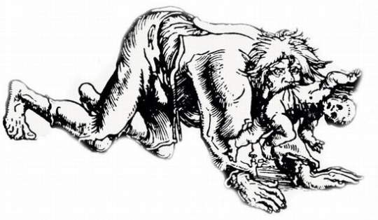 Theo một số ghi chép, khi đi lại trong rừng, một nhóm dân làng nghe thấy tiếng hét của một đứa trẻ kèm theo một tiếng của loài sói. Khi chạy đến nơi, họ nhìn thấy một đứa trẻ bị thương.