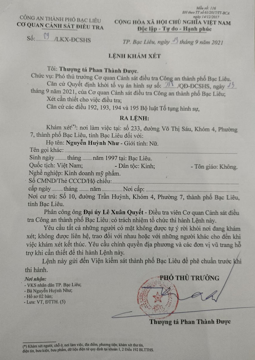 Khoi to, kham xet nhieu noi lien quan nu giam doc bi to lay lan dich Covid-19-Hinh-4