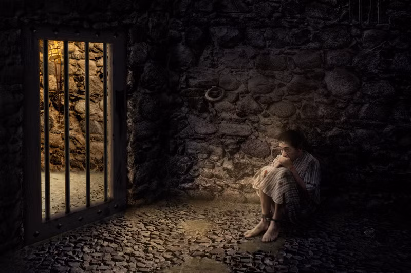 Tù nhân sẽ bị trói chặt tay chân và đặt nằm trên một mặt phẳng. Kế đến người hành hình sẽ lần lượt đặt từng khối đá "khủng" lên cơ thể phạm nhân.