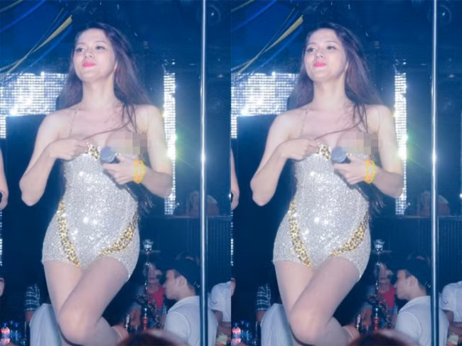 Hương Giang Idol cũng phải chỉnh váy ngay trên sân khấu.