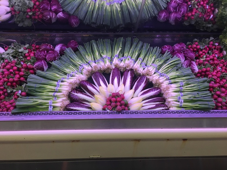 Màn sắp xếp thực phẩm cực sáng tạo và bắt mắt.