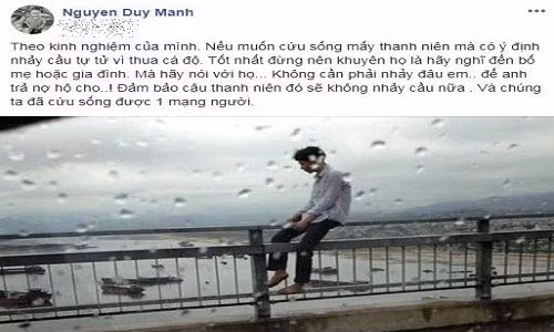 Duy Mạnh chia sẻ hài hước về tuyệt chiêu cứu người - Ảnh: FBNV
