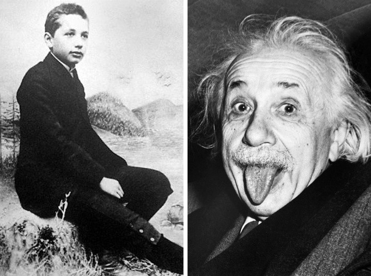 Hình ảnh thuở nhỏ của nhà khoa học lỗi lạc Albert Einstein khiến nhiều người không nhận ra. Einstein là một trong những nhân vật nổi tiếng lịch sử có đóng góp lớn cho xã hội.
