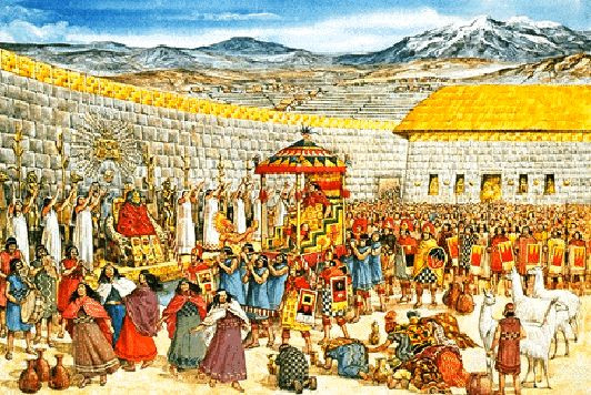 Khi một người ở Inca qua đời, con cháu sẽ không được thừa kế toàn bộ vàng của họ. Số vàng trên thường được chôn cất cùng người chết trong những ngôi mộ.