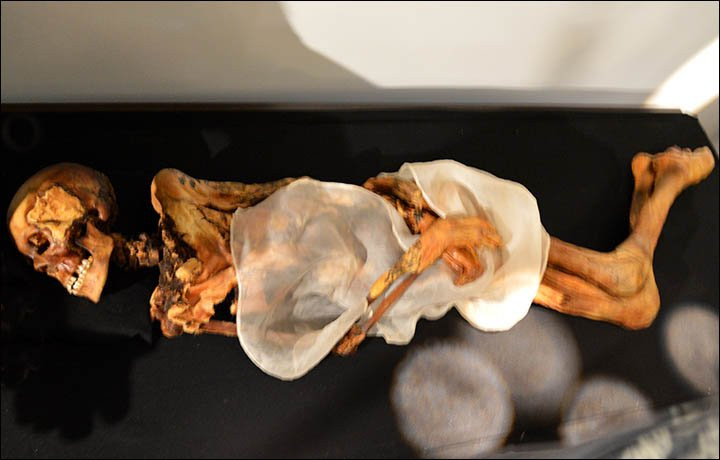 Bên trong ngôi mộ là quan tài chứa xác ướp một phụ nữ trẻ. Căn cứ vào những trang phục và những món đồ tùy táng được phát hiện trong ngôi mộ, các chuyên gia xác định người này thuộc tầng lớp quý tộc. Do vậy, người ta đặt tên cho xác ướp là "Công chúa Altai".