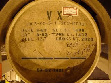 Dư luận thế giới từng rúng động trước sự việc liên quan đến chất độc VX xảy ra năm 1968 tại Mỹ.