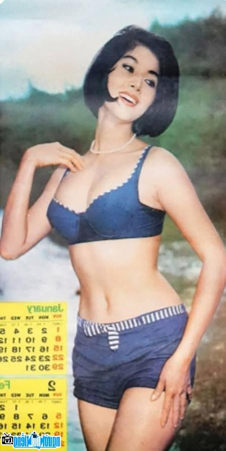 Một trong những bức ảnh Thẩm Thúy Hằng mặc áo tắm chụp lịch được nhiều người yêu thích và giữ gìn.