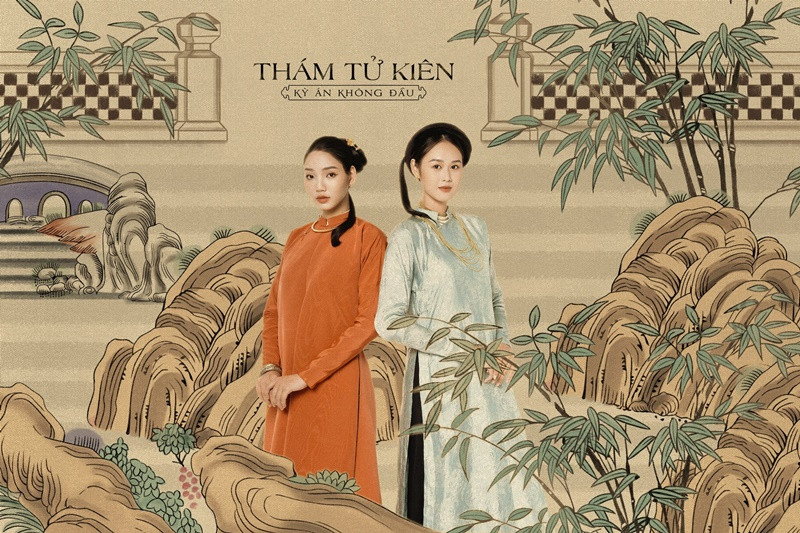 Anh Phạm và Đoàn Minh Anh (trái) tham gia diễn xuất trong phim Thám tử Kiên: Kỳ án không đầu đang ra rạp. Ảnh: FB Đoàn Minh Anh.