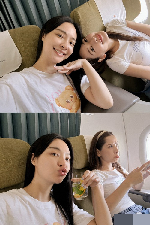 Mân Tử khoe khoảnh khắc nhí nhảnh của hot girl Chi Pu trong chuyến du lịch. Ảnh: Weibo Lý Sa Mân Tử.