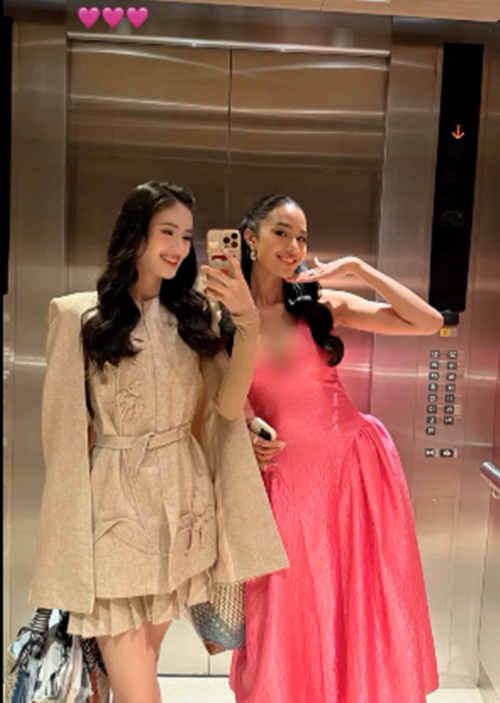 Ý Nhi và Opal dính như hình với bóng trong các hoạt động. Ảnh: Instagram Ý Nhi.