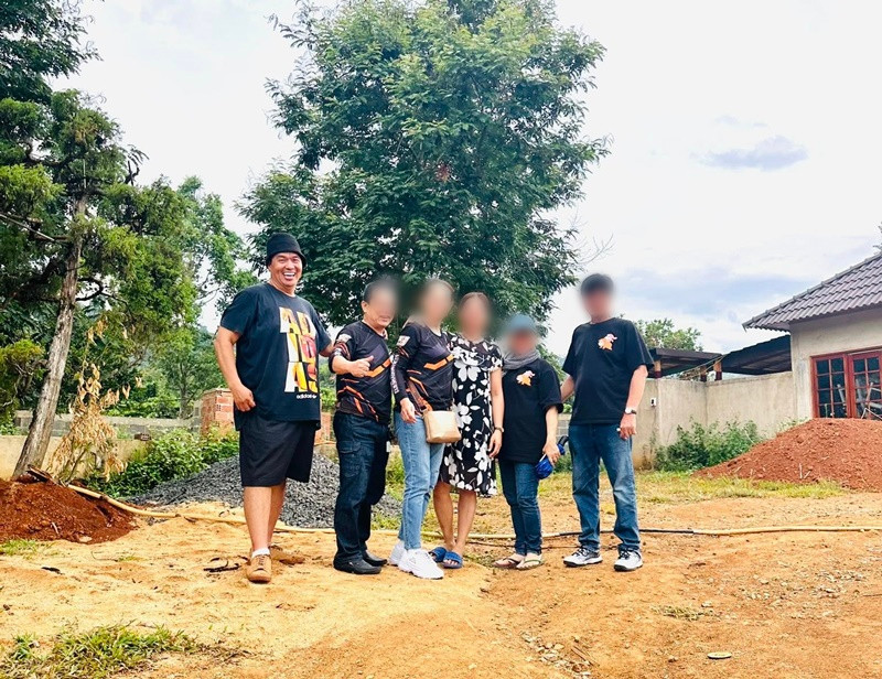 Hình ảnh resort của Hoàng Mập trong quá trình xây dựng. Ảnh: FB Hoàng Mập.