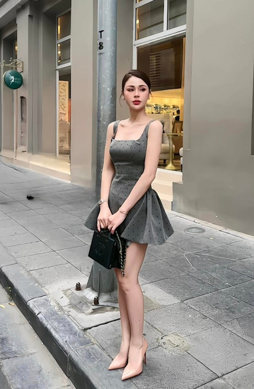 Xuống phố, Lương Thu Trang ăn mặc sành điệu, quyến rũ. Ảnh: FB Lương Thu Trang.
