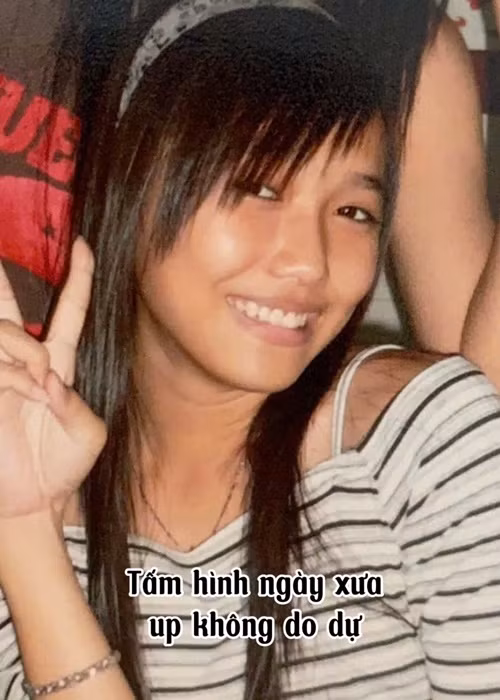 Nữ diễn viên Diệu Nhi vừa đăng ảnh xưa và nay của bản thân. "Quá khứ của người do dự", cô chú thích cho loạt ảnh. Ảnh: FB Diệu Nhi.