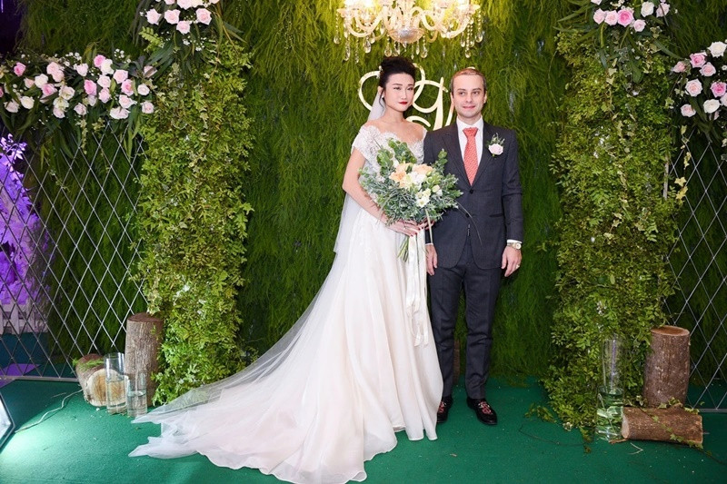 Đám cưới của Kha Mỹ Vân diễn ra vào tháng 11/2017. Ảnh: Znews.