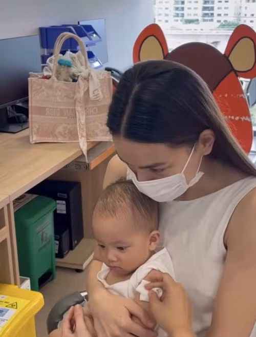 Hồ Ngọc Hà từng dùng túi thương hiệu nổi tiếng thế giới để đựng vật dụng trẻ em. Ảnh: Vietnamnet.