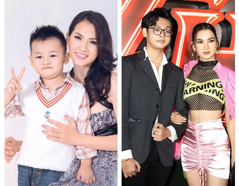 Tiểu Long thừa hưởng chiều cao khủng của bố mẹ. Anh Thư và chồng cũ - doanh nhân Thanh Long đều là người mẫu.